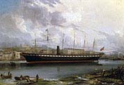 SS Great Britain Leaving Cumberland Basin on her Maiden Voyage